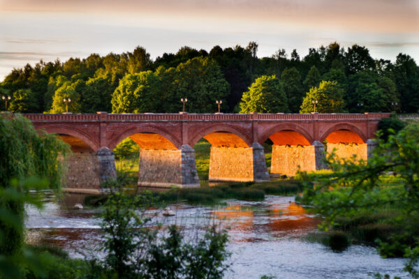 Kuldīga old arched bridge