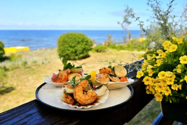 Dinner at seaside cafe "Mare"