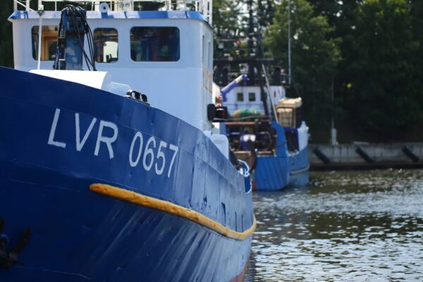 Fishing boats at Skulte Port