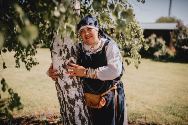 Traditional fisherman's wife attire