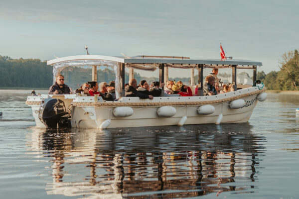 Zezer cruise boat on lake Ciecere
